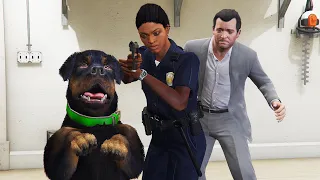 Michael SAVING CHOP From Prison in GTA 5