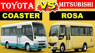 ALL NEW Toyota COASTER Vs ALL NEW Fuso CANTER ROSA | Which one is better?