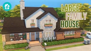 Большой Семейный Дом👶🏻👨‍👩‍👧‍👧│Строительство│Large Family House│SpeedBuild│NO CC [The Sims 4]