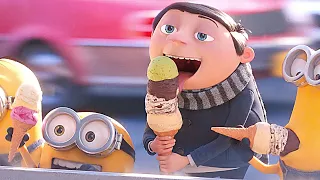 minions and gru eat ice cream minions the rise of gru