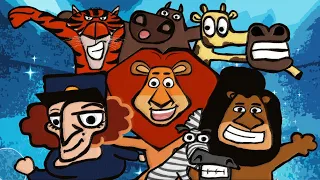 Madagascar Recap Cartoon complication | Madagascar 1,2,3 movie recap cartoons