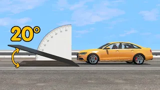 What angle is best for Jumping in a Car competition - beamng drive | Car Pal