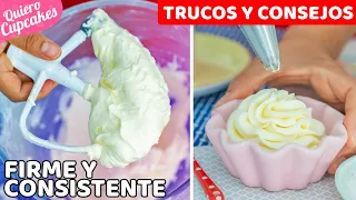 CREMA DE QUESO PERFECTA | RECETA + TRUCOS Y CONSEJOS | QUIERO CUPCAKES