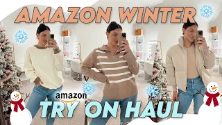 AMAZON WINTER TRY ON HAUL! Midsize Fashion