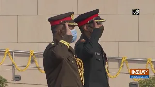 Bangladesh Armed Forces Contingent pays tribute at National War Memorial