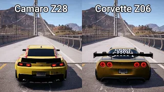 NFS Payback - Chevrolet Camaro Z28 vs Chevrolet Corvette Z06 - Drag Race
