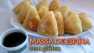 MASSA PARA ESFIHA INTEGRAL SEM GLÚTEN | SEM LACTOSE | também para ENROLADINHOS | tem GOMA XANTANA