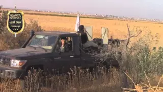 درعا استهداف امدادات قوات الأسد على الاتستراد الدولي ضمن معركة عاصفة الجنوب 26 7 2015 جـ2