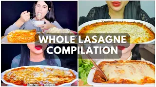 ASMR CHEESY LASAGNA | MUKBANG | EATING SOUNDS | NO TALKING