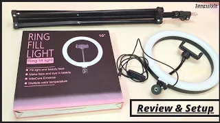 Ring fill light 10 inch(26 cm) with tripod stand||in Hindi||ring light with stand under 1000