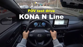 2021 Hyundai Kona N line 1.6 T-GDi AWD POV test drive