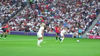 Euro 2022: Beth Mead Fouled in the England Lionesses vs Spain Match