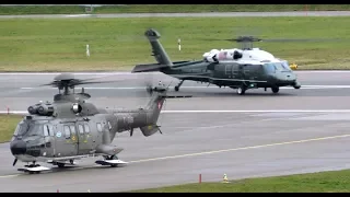 WEF 2018 Zurich - Military Helicopter Exercise in practise for the Arrival of Air Force One!