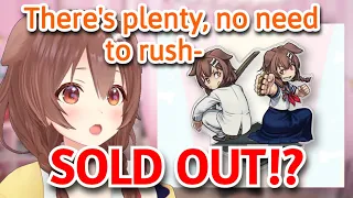 Korone Can't Believe That Her Merch Sold Out Within 1 Minute [Hololive]