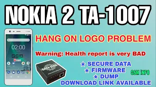 NOKIA 2 TA-1007 || 1SIM || LOGO HANG || eMMC WARNING HEALTH REPORT IS VERY BAD || FIX by GSM_iNFO