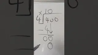 400 divide by 4 using the long division method