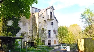 Exploring a very old flour mill! Floor collapsed (WARNING)