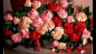 РОЗЫ -- ШКОЛА ВЫШИВКИ ЛЕНТАМИ  Татьяны Шелиповой: / How to Make ROSE