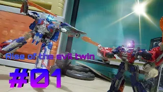 Transformers Stop motion Episode 1: Rise of the evil twin (Optimus Prime vs Nemesis Prime)