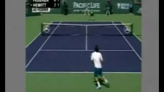 Lleyton Hewitt vs. Roger Federer (Indian Wells 2005 - Final) *Best Point Ever*