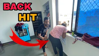 Back Hit Prank on wife !! Hit On Back  !! Extreme prank !! Sheenuom