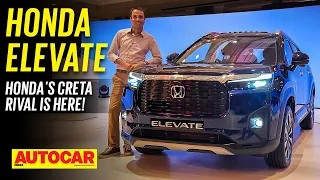 2023 Honda Elevate - New Honda SUV is here to take on the Hyundai Creta | First Look | Autocar India