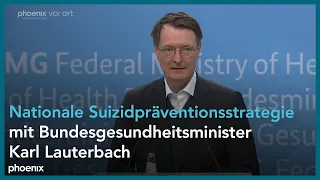 Karl Lauterbach zur Nationalen Suizidpräventionsstrategie der Bundesregierung | 02.05.2024