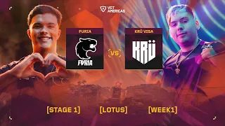 FURIA vs KRÜ Visa - VCT Americas Stage 1 - W1D3 - Map 1