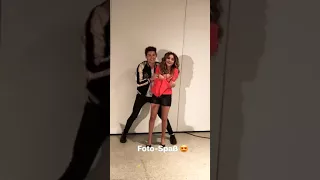 Karol Sevilla y Ruggero Pasquarelli en sesión de fotos para prensa en Alemania