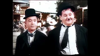 Laurel & Hardy | Way Out West (1937) |  Dance Scene | 4K