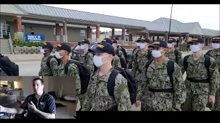 Navy Bootcamp , new marching and cadences! Rare rtc base footage - Reaction - 2022