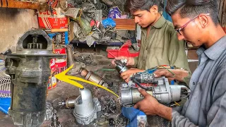 Restoration truck starter Motor complete process | Truck starter motor Repair ||