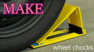 【DIY】Reuse metal scraps to make foldable wheel chocks