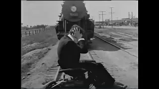 Buster Keaton & His Hilarious Motorcycle Stunt - Sherlock Jr. (1924)