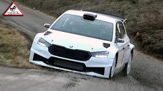 Test Day 3 Toksport WRT | X6 Škoda Fabia RS Rally2 | Pre Rallye Monte-Carlo 2023 [Passats de canto]