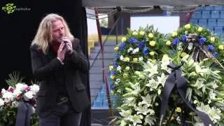 video Pohřeb Františka Hrdličky na teplických Stínadlech