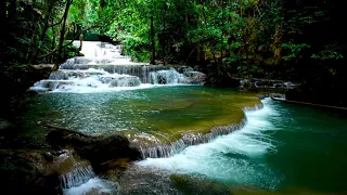 Amazing Waterfalls in Thailand 4k. Relaxing Nature Sounds, Waterfall, White Noise for Sleep, Study.