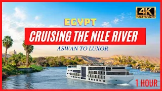 🇪🇬 Scenic Egypt Tour of the Nile River from Luxor to Aswan [4K HD - 60fps]