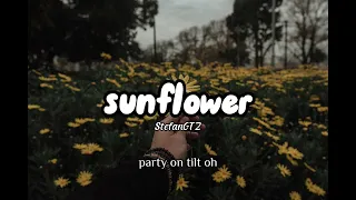 post malone ft. swae lee - sunflower lyrics [sped up]