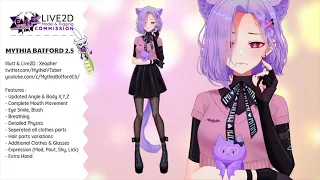 【Showcase】@mythiabatfordch 2.5 New Costume Live2D Model