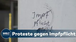 AUCH KLINIKMITARBEITER: 400 Impfgegener protestieren vor Klinikum in Chemnitz