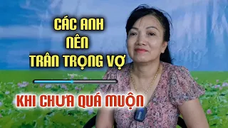 TIẾC THAY CHO MỘT CUỘC HÔN NHÂN. TIẾC CHO NHỮNG AI SỐNG THỜ Ơ VỚI VỢ CỦA MÌNH. HI VỌNG CÒN CƠ HÔI.