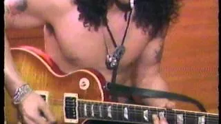 Slash from G n' R play his Les Paul 1988