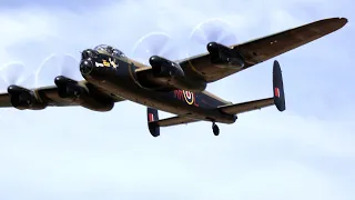 BBMF Lancaster Roaring Over Sunny RIAT 2022