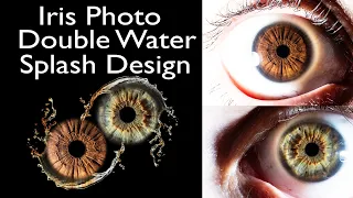 #iris #photography #design Iris Photo Double Water Splash Design