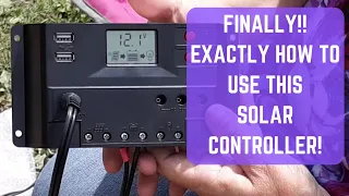 EXACTLY - How To Use the Controller on your Harbor Freight Solar Panel Kit