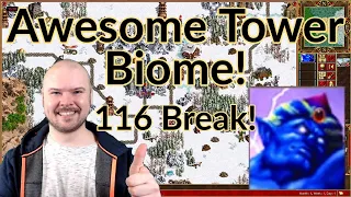 Awesome Tower Biome! 116 Break! || Jebus Cross || Heroes 3 Tower Gameplay || Alex_The_Magician