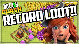 INSANE, Record Loot in NO CASH Clash of Clans! #118