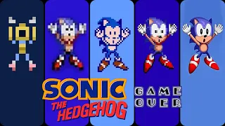 Sonic's Death in Every Sonic the Hedgehog Version 1991 (+ All Game Over screens)