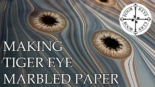 Making Tiger Eye Marbled Paper